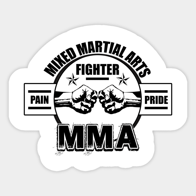 Mixed Martial Arts Sticker by Shirtrunner1